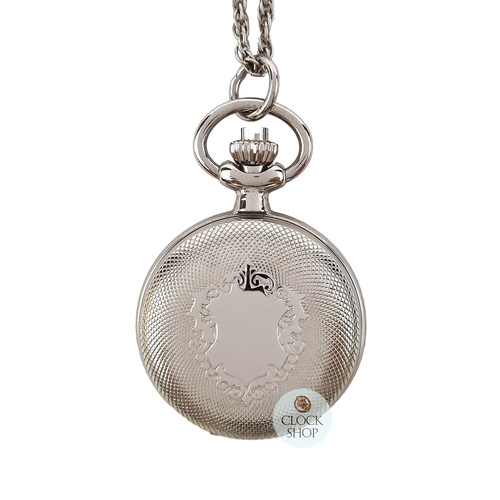 23mm Rhodium Womens Pendant Watch With Crest By CLASSIQUE (Arabic) image