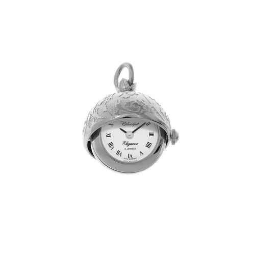 20mm Rhodium Womens Ball Pendant Watch By CLASSIQUE (Ronab) image