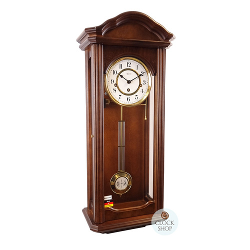 67cm Walnut 8 Day Mechanical Chiming Wall Clock By HERMLE