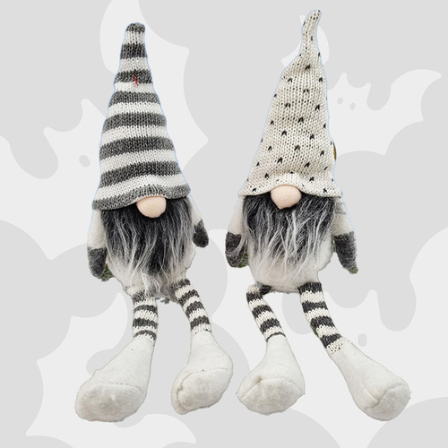 30cm White & Grey Gnome- Assorted Designs