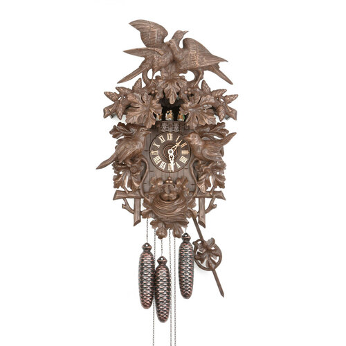 Love Birds 8 Day Mechanical Carved Cuckoo Clock 62cm By HERR