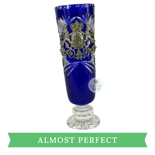 Lord Of Crystal Blue Glass Beer Cup with Bavaria Crest 0.5L By KING (Slight Lean) image