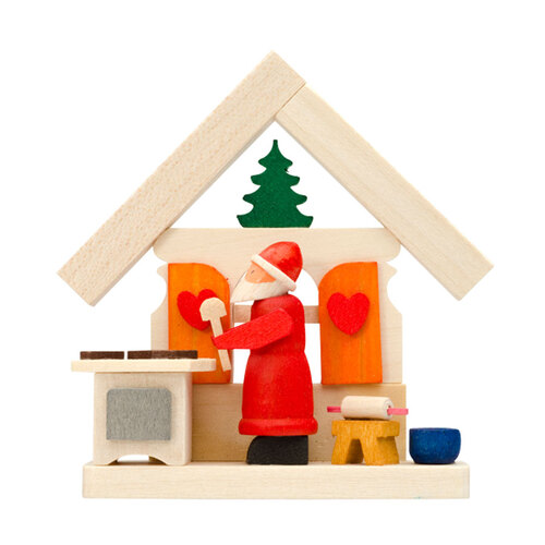 7.5cm Santa House Bakery Hanging Decoration By Graupner image