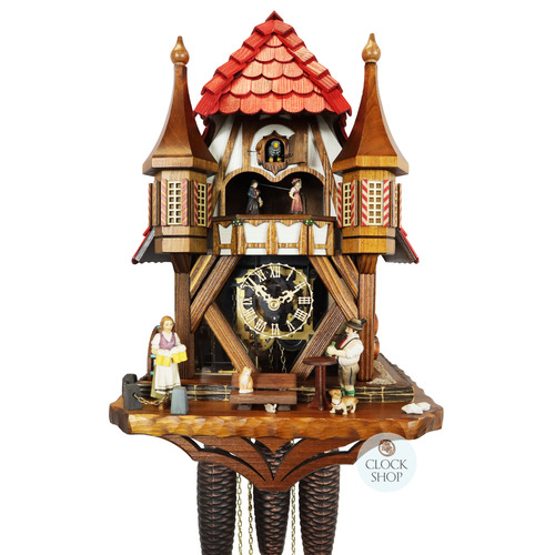 Michelstadt Town Hall 8 Day Mechanical Chalet Cuckoo Clock 45cm By SCHNEIDER image
