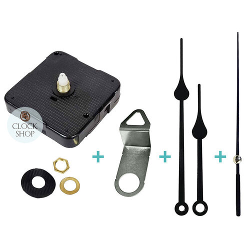 Customisable Press Fit Sweep Clock Movement Kit | Fits 3.5mm & 5.5mm Hand Holes image